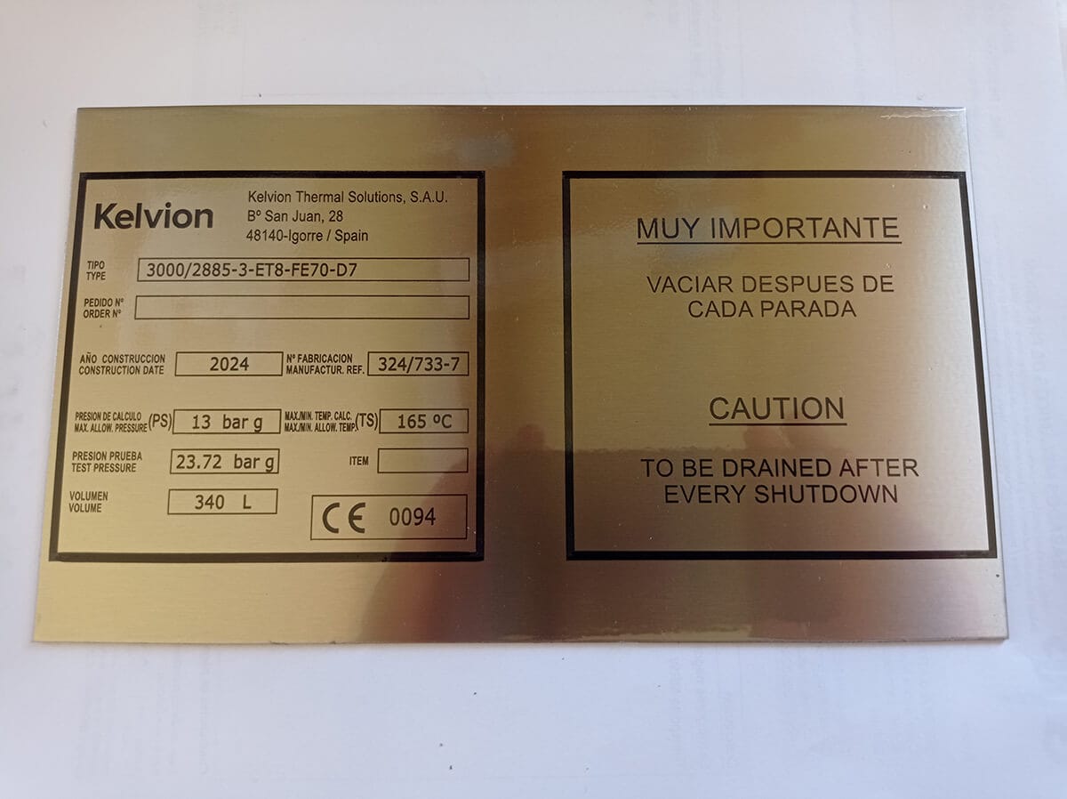 Placas de aluminio personalizadas en Bizkaia